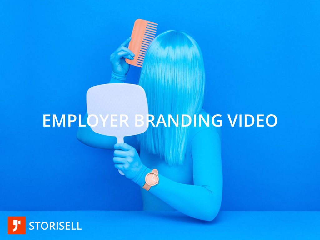 Employer branding video recuritment marketing video by Storisell. Why consider an employer branding video? Here’s our take on recruitment marketing and employer branding video campaigns. Let’s explain. Hiring great people also means recruiting great applicant leads. A modern organisation should apply sales and marketing principles to their recruitment in order to find, hire and retain the best people. Employer branding videos are efficient tools to help your team get there. Over 60% of people are visual learners according to established NLP-studies. We process images 60,000 times faster than plain text and 90 percent of all information transmitted to the brain is visual. Making an employer branding video campaign a powerful tool for recruitment objectives. Recruitment marketing and employer branding video campaigns go hand-in-hand, and gives your organisation an opportunity to share, educate and influence prospective candidates. Every creative process is unique and requires an effective process in order to save time, money and energy. At Storisell we have created a workshop model that conducts over 90% of preparatory work by mapping and selecting pre-production activities. This workshop model is an agile approach to the creative process. A normal workshop runs between three to four hours. You will – in a fun and creative workshop – experience the creative process and take the steps necessary to crafting your employer branding video campaign. So, what is recruitment marketing? Recruitment Marketing is ”every tactic – content marketing, email nurturing, social recruiting, mobile recruiting, career site, SEO, employee referrals, talent networks, job marketing, employer branding, recruiting events, recruiting analytics, CRM that a talent acquisition team uses to find, attract, engage and nurture leads in order to convert them into more qualified applicants to fill jobs now and in the future.” Why is recruitment marketing important? There is a recognizable trend in the candidate marketplace which non-mistakenly implies that top candidates also have lot’s of choices. A company that wants to enroll top talent is competing among other employers for that same talent pool, which is why recruitment marketing is an efficient strategy to deploy in order to find the top people. At Storisell we craft employer branding video campaigns that enable you to reach candidates with high-engaging content that is tailored to your organizational needs and positions. Start your next employer branding video campaign with Storisell Present your employer brand in less than 90 seconds with an employer branding video from Storisell. Explain to candidates why choosing your company will boost their careers. Perfect for your recruitment process, interviews and job postings. Learn more: www.storisell.com/employer-branding-video